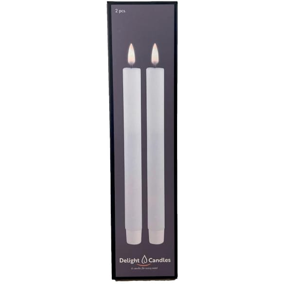 Kronelys DELIGHT Led 2,2x24cm hvit (2)
