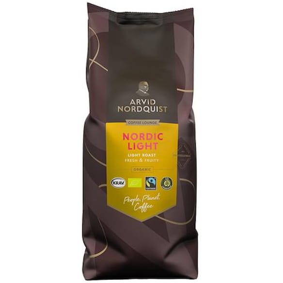 Kaffe ARVID Nordic Light hele bønner 1kg 6st