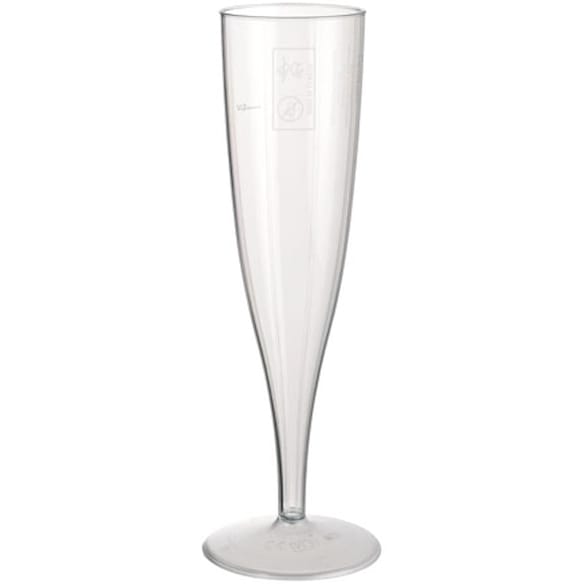 Plastglass champ. 13,5cl fast stett (10) 10frp