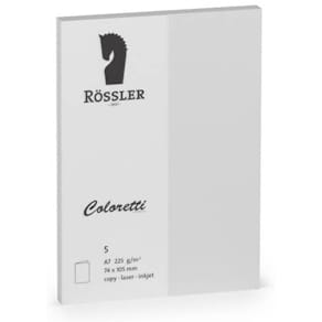 Briefkarte Coloretti A7 HD, 5 St., hellgrau