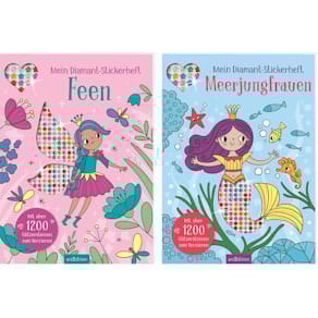 Stickerheft ARS EDITION mit Diamanten, 2 Titel sortiert