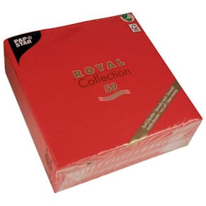 Serviett PAPSTAR Royal 40cm rød (50)