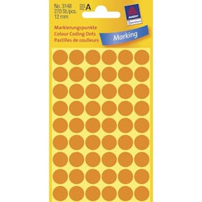 Etiketter Avery orange, FSC Mix Credit, 270 stk