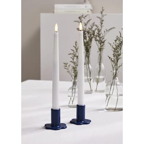 Ljusstake Bloom blå 2/fp