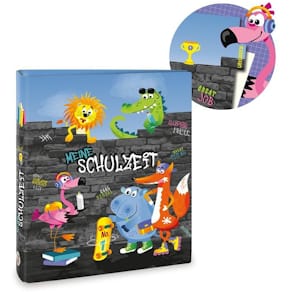 Zeugnismappe TRENDHAUS ABC Champions, bunt, Motiv Happy School, A