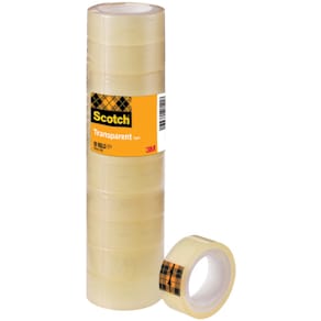 Klebefilm Scotch Transparent 508, 15 mm x 10 m, 10 Rollen, gelb/­