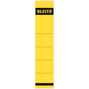 Rückenschild Leitz, kurz, schmal, gelb