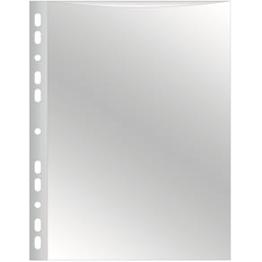 Showtas Q-CONNECT, A4, 11-gaats, glashelder, 50 micron, 25 stuks
