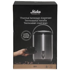 Termos MAKU kran varmt/kallt 10L rostfri