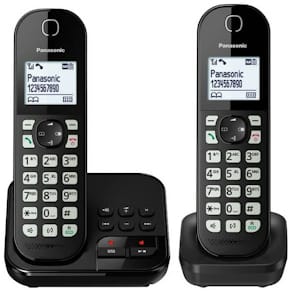 Telefon Panasonic KX-TGC462GB, schwarz, 2 Mobilteile, Anrufbeantw