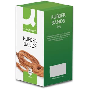 Elastieken Q-CONNECT, breedte 1,5 mm, lengte 60 mm, nr 16, doos