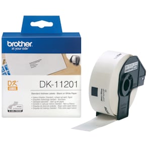 Adressetikettenrolle Brother DK-11201, 29 x 90 mm, weiß