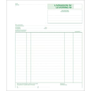 Afleveringsbonnenboek Exacompta Dupli, 21 x 18 cm, 50 x 2 vel