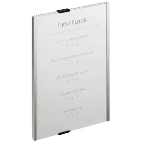 Dörr & Väggskylt DURABLE Info Sign A5L, aluminium, 210x148,5mm