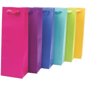 Flaschentragetasche PAPER STYLE, uni, sortiert