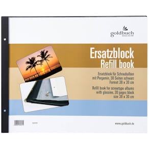 Ersatzblock für Schraubalben GOLDBUCH, schwarz