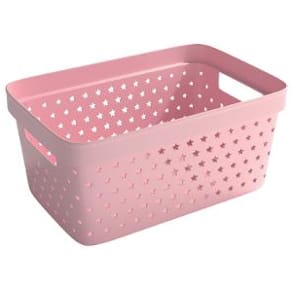 Oppbevaringskurv Star 4,5L gammelrosa