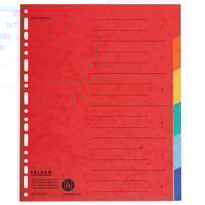 Farbregister Falken, A4, 6-tlg.