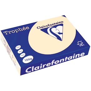 Gekleurd papier Clairefontaine Trophée Pastel, A4, 160 g, 250 vel