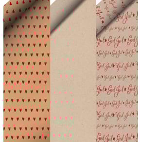 Gavepapir 10m x 70cm assortert