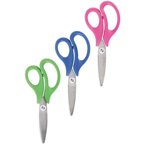 Schere PLUS JAPAN, 14,5 cm, sortiert (pink, blau, gelb)
