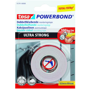 Monteringstejp TESA Ultra Strong 1,5m x 19mm