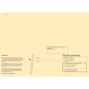 Briefumschlag RNK Zustellung, C4