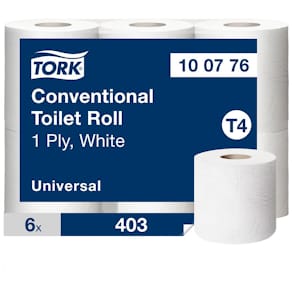 Toalettpapper TORK Uni T4 1-lag 6/fp