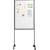 Whiteboard Smit Visual, gelakt staal, magnetisch, verrijdbaar