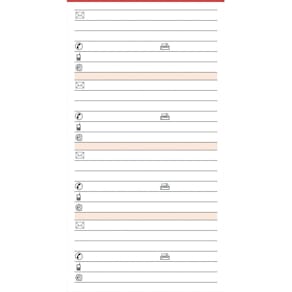 Ersatzeinlage BSB Manager A5 Adressen, 50 Blatt