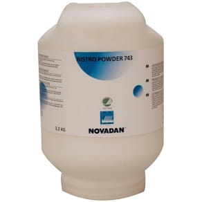 Maskinopvaskepulver Novadan Bistro 743 til industri, 3,2 kg