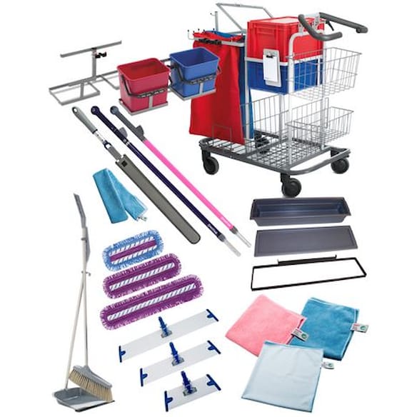 Rengjøringsvogn NORDEX kit 2 sølv