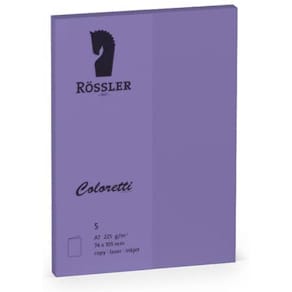 Briefkarte Coloretti A7 HD, 5 St., lila