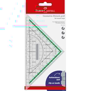 Geodreieck Faber-Castell, 22 cm, transparent