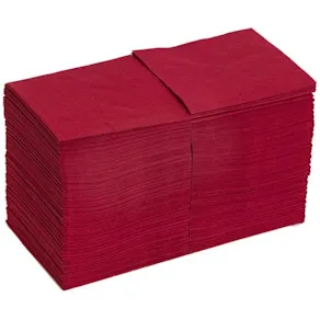 Servett 3-lags 24x24cm vinröd, 250st