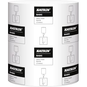 Torkrulle KATRIN Basic M1, centermatad, 1-lag, Ø19cm, 300m