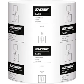 Torkrulle KATRIN Basic M1, centermatad, 1-lag, Ø19cm, 300m