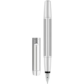 Füllhalter Pelikan Pura P40, Patrone, M, silber