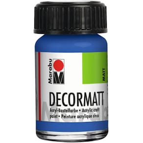 Acrylfarbe Marabu Decormatt, mittelblau, 15 ml