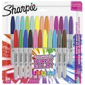 Permanent marker Sharpie assorterede farver, 24 stk