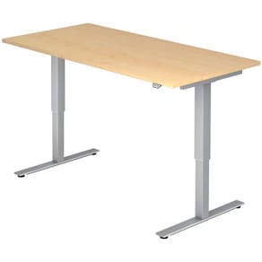 Schreibtisch HAMMERBACHER XMST16, 160 x 80 cm, Platte ahorn, T-Fu