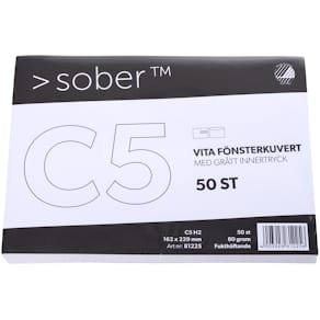 Kuvert konsument fp C5H2 FH vit 50/fp