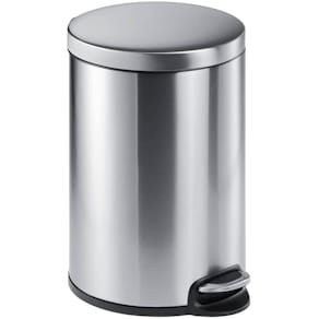 Treteimer Durable 3402, 20 l, rund, metallic silber