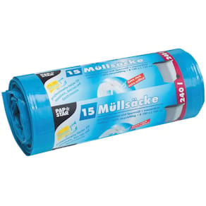 Müllbeutel PAPSTAR, 240 l, 125 x 100 cm, blau