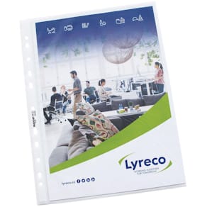 Plastficka LYRECO A4 0,055 präg 100/fp