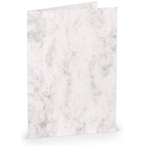 Faltkarte Rössler Paperado, B6 HD, grau marmora