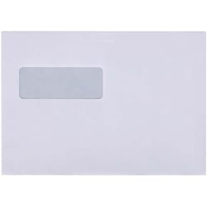 Kuvert Mailman kort side åben, peel&seal, hvid, 90 g/m2, 500 stk