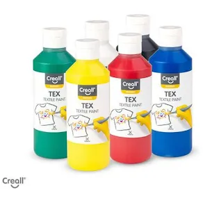 Textilfärg 250ml x 6 färger 6/fp