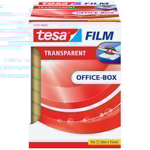 Klebefilm tesa tesafilm, 10 Rollen, 15 mm, 66 m, transparent