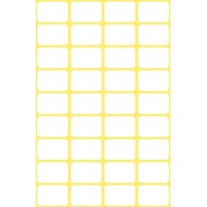 Etiketten Avery Zweckform, 18 x 12 mm, 216 St., weiß